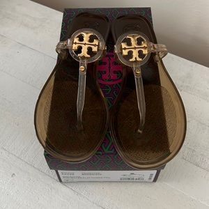 Worn once Tory Burch jelly sandals